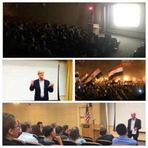 Film maker Steve York addresses questions and comments on the first public viewing of Egypt: Revolution Interrupted?